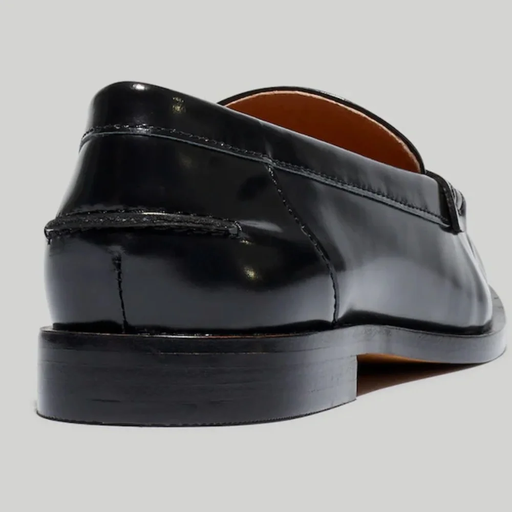 Madewell Penny Loafer In Leather True Black Size 9 New In Box